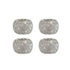 4 Pcs Car Headrest Collars Rings Personality Bling Crystal Rhinestone