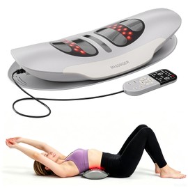 HOWHAI 4-in-1 Electric Lumbar Traction Device, Smart Lower Back Massager with Soothing Warm Therapy & Air Traction – Spinal Decompression Device for Sciatica Relief, Lumbar Pressure & Stiffness