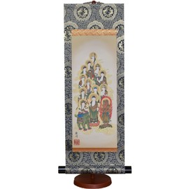 Sunny Town Gallery Wall Scroll, Jusanbutsu, Mountain Village, Mini Wall Scroll with Decorative Stand (Small Size) 23.6 inches (60 cm)