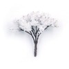 ANCLLO 25pcs Model Trees Model Trains Scenery 6.5cm Mini Snow