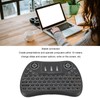 Mini Wireless Keyboard Touchpad Combo ABS Rechargeable Portable Remote Control