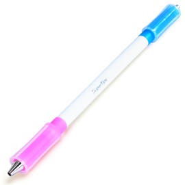 TOMZEGNA Pen Spinning Pens Waterfall Pen Mod Origin, Handmade Weighted Spin Trick Pen for Beginner, Blue Pink Cap