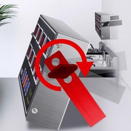 SLWHYZL Metal Digital Timer, 8-Channel Kitchen Timers for Cooking with Reminder Loud Ring Alarm and Adjustable Volume