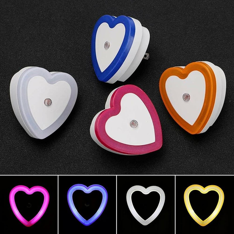 Rosojodg Blue Plug-in Auto Sensor Control LED Night Light Lamp