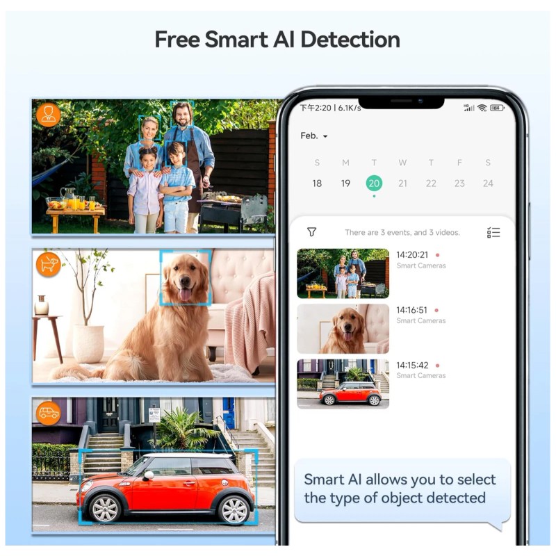 Acesee Security Camera Wireless Outdoor - Battery Powered Camera Outdoor
