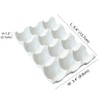 Bealuffe Ceramic Egg Holder, 12 Cups Egg Tray with Non-Slip