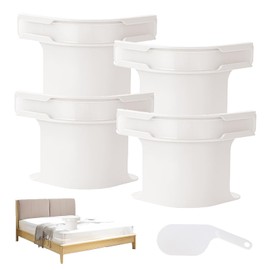 JJIW Bed Sheet Holder, 4-Piece Set, Bed Sheet Clips, Anti Slip Design Is Not Easy To Fall Off, Sheet Holders for All Bed Sheet, Mattresses, Bonus Bedsheet Tucker Tool (White,L)