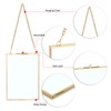 SUMTree 2 x Glass Picture Frame Hanging with Chains Photo