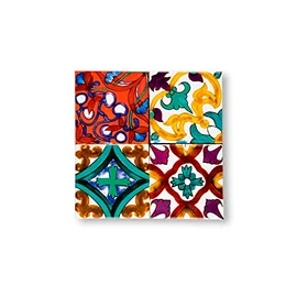 Excelsa Lisbon Ceramic Dolomite and Cork Coaster, 15 x 15 cm