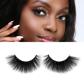 Laflare 3D NY Mink Eyelashes, 100% Real Mink Hair Lashes, Luxury Makeup, Natural, Light, Trendy, Variety, Reusable, Multi layered Real Mink Hair Lashes (NY67)