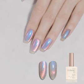 Coikaze Magnetic Nail Single Color Aurora Magnetic Gel Large Capacity 0.5 fl oz (15 ml) Gel Nail Magnetic Gel Magnet Nail Magnet Color Gel Gel Nail Color Single Item UV/LED Compatible Magnet 39