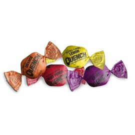 Mueller Quench Chewing Gum Variety Box, 25 pieces (Lemon, Fruit, Orange and Grape)