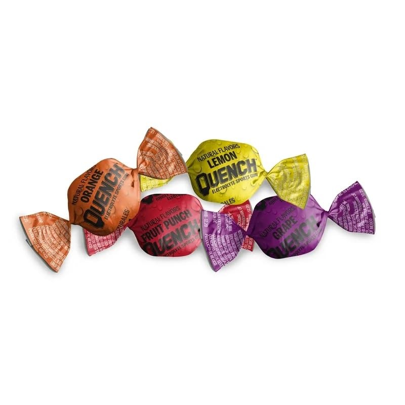 Mueller Quench Chewing Gum Variety Box, 25 pieces (Lemon, Fruit,