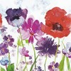 20 Small Cocktail Napkins Colourful Meadow on Flowers Spring Summer