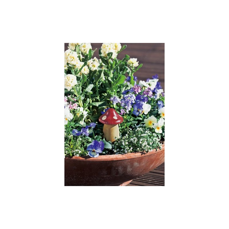 GREEN HOUSE Flower drink Cover 7.6×7.6×11cm 3290-C