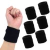 Pack of 6 Wristbands Absorbent Soft to the Skin for