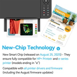 67XL Ink Cartridges Compatible for HP Ink 67 Black/Color Combo Pack Compatible for DeskJet 2855e 2827e 2800e 4255e 2755e 2700 4155e 4227e 2700e 2734e 2852e Envy 6055e 6000 6400 6455e Printer