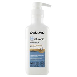 Babaria - Crema Hidratante Corporal Pieles Secas con Ácido Hialurónico | Crema Reafirmante Corporal|Body Lotion | Mejora textura y elasticidad | Textura ligera de rápida absorción | Ideal para piel seca | 500 ml