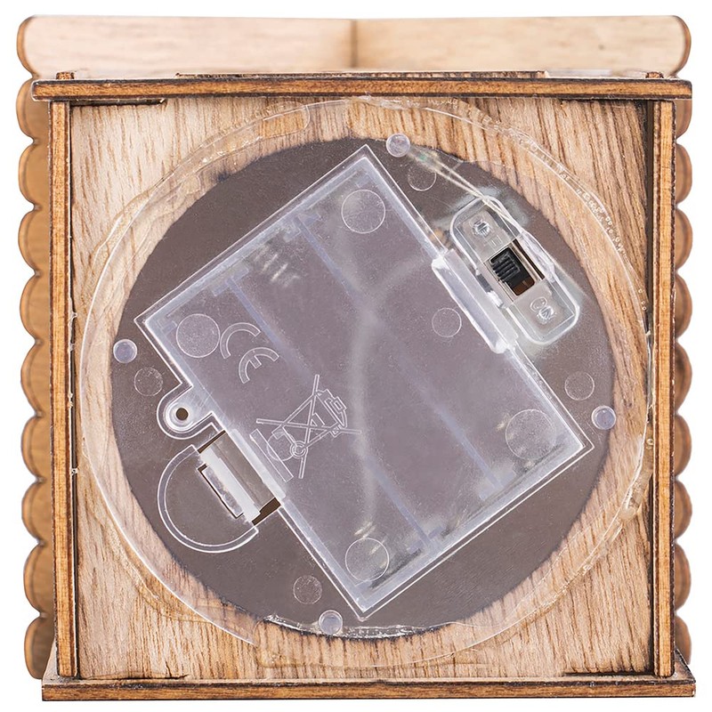 DecoKing LED Decorative Christmas Light House Reindeer Wood Lighting Silva