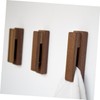CAXUSD 1pc Solid Wood Over Door Coat Hanger Mounted Hooks