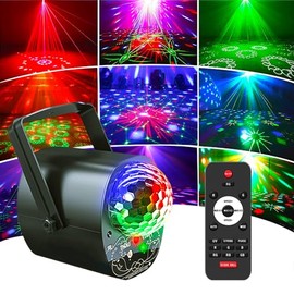 Party Lights Luminous Party Lgihts Disco Dj Lights Stage Flash Lamp Dance Lights Rave Lights Dicso Ball Lamp Party Supplies Party Bar with Remote Control for Birthday Wedding Holiday Event Live Show
