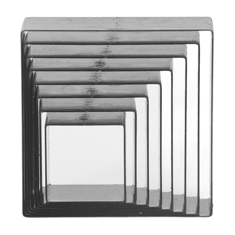 8Pcs Leather Cutting Mold Alloy Steel Square Shape Leather Punching