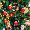 Christmas Ornament Nutcracker Soldiers,6 Pcs Mini Christmas Nutcracker Figures for