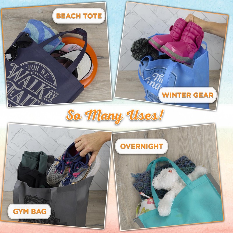 Christian Art Gifts Reusable Shopping Tote Bag for Women: Be