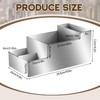 Mifoci 304 Stainless Steel Bar Caddy with 5 Compartments Silver