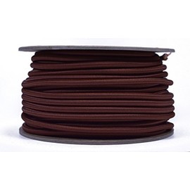 Chocolate 3/16" Shock Cord - BORED PARACORD Marine Grade Shock/Bungee/Stretch Cord 3/16 inch x 100 feet Several Colors - Made in USA