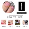 MISUD Press on Toenails Glossy Fake Toe Nails Glue on