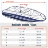 NEXCOVER Trailerable Boat Cover, Length: 14'-16' Beam Width: up to