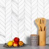 sunwings 10 PCS Peel and Stick Leaf Waterjet Backsplash Self
