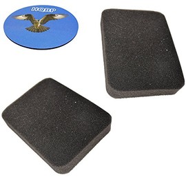 HQRP 2-Pack Air Filter for Generac 5940-0 5941-2 GP6500-5940-0 GP7500E-5943-5 GP5500-5939-6 005939-0 5939-6 Generator + HQRP Coaster
