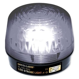 Seco-Larm Enforcer LED Strobe Light, Clear Lens (SL-1301-BAQ/C)