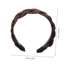 Beavorty Braided Hair Band for Women Non-Slip Hair Hoop Teeth Stylish Headband for Daily Wear