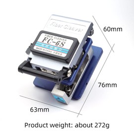 FC-6S Optical Fiber Cleaver for SUMITOMO with 36000 Cleaves and Coating Diameter: 250um - 900um,12 Position Blade Cold Connection Tool Fiber Equipment Used in FTTH