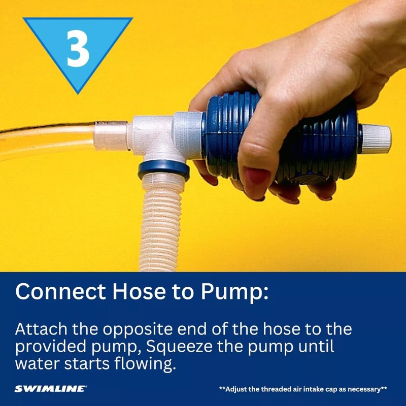 SWIMLINE HYDROTOOLS Submersible Pool Cover Saver Water Siphon Pump Automatic