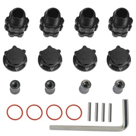 Rc Wheel Hex 10mm Extended Hub Drive 14mm to 17mm for Arrma 1/10 3S Senton/Granite/Vorteks/Infraction/Big Rock/Vendetta (Black)