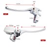 Motorcycle 25mm Handlebar (1 inch) Brake Clutch Lever Master Cylinder