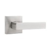 Probrico Square Interior Non-Turning Door Lever, Half Dummy Keyless Satin Nickel Handle,Single Dummy,Universal Handing,Heavy Duty