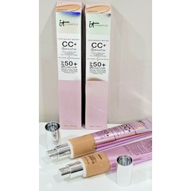 IT Cosmetics Lot of 2 IT Cosmetics Your Skin But Better CC+ Illumination SPF50+ 2.53oz / 75ml