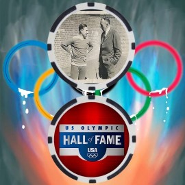 Olympics Charley Paddock Track & Field Olympian Collectible Poker Chip Button