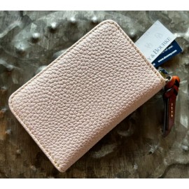 DOONEY & BOURKE~LARGE ZIP AROUND "CARD CASE"~Blush Shade Pebble Grain BNWT!