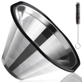 Reusable Coffee Filters for Kalita Wave 185 & for OXO Brew 8 Cup Coffee Maker,Stainless Steel Coffee Filter with Brush Replace Paper Filters, Easy Cleaning & Sustainable for Brewing