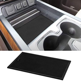 ROCCS Center Console Organizer Secret Compartment Cover Tray for Sierra 1500 2500HD 3500HD Denali Silverado 2014 2015 2016 2017 2018 2019 Lid Hidden Accessories