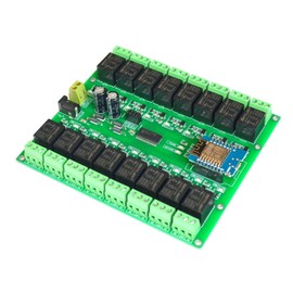 WiFi 16 Channel Electromagnetic Relay ESP8266 Module Smart Home Controller Compatible with ESPHome Home Assistant