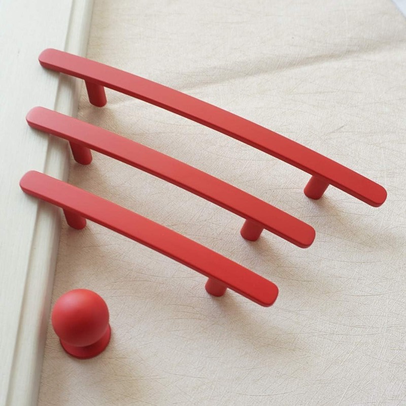 LBFEEL 3" 3.78" 5" Red Drawer Pulls Kitchen Cabinet Handles