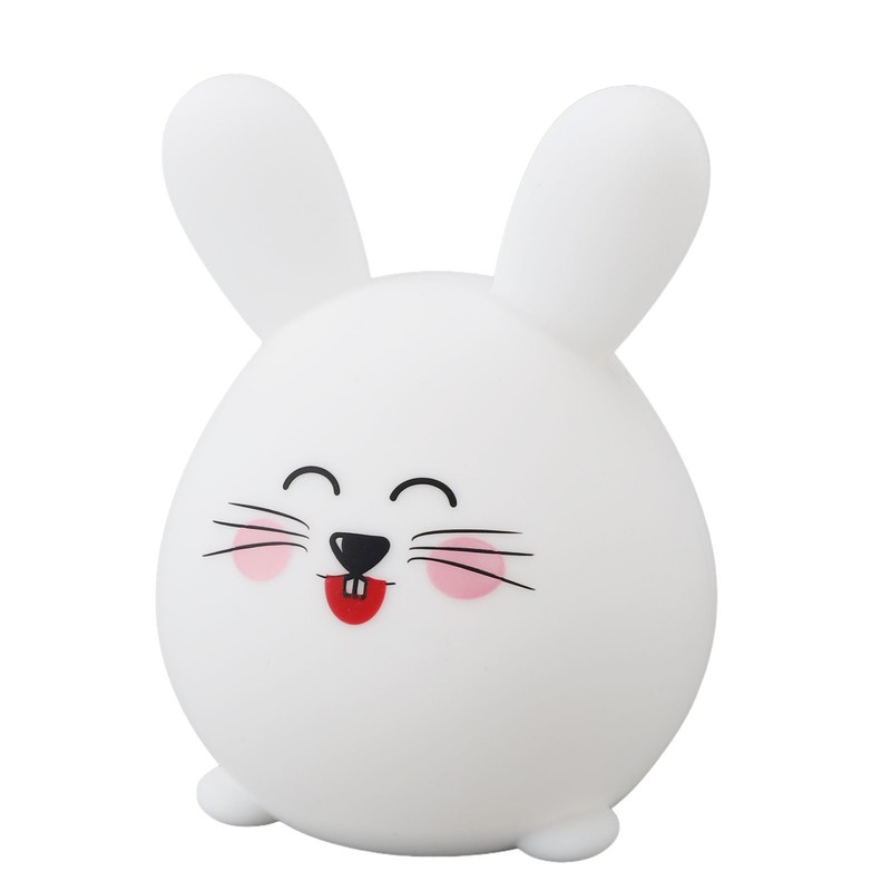 Silicone Night Light Cute Cartoon Mouse USB Rechargeable Tap Control