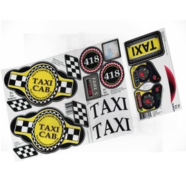 The Toy Restore Replacement Stickers Fits Little Tikes 30th Ann. Taxi Decals Cozy Coupe Full Set